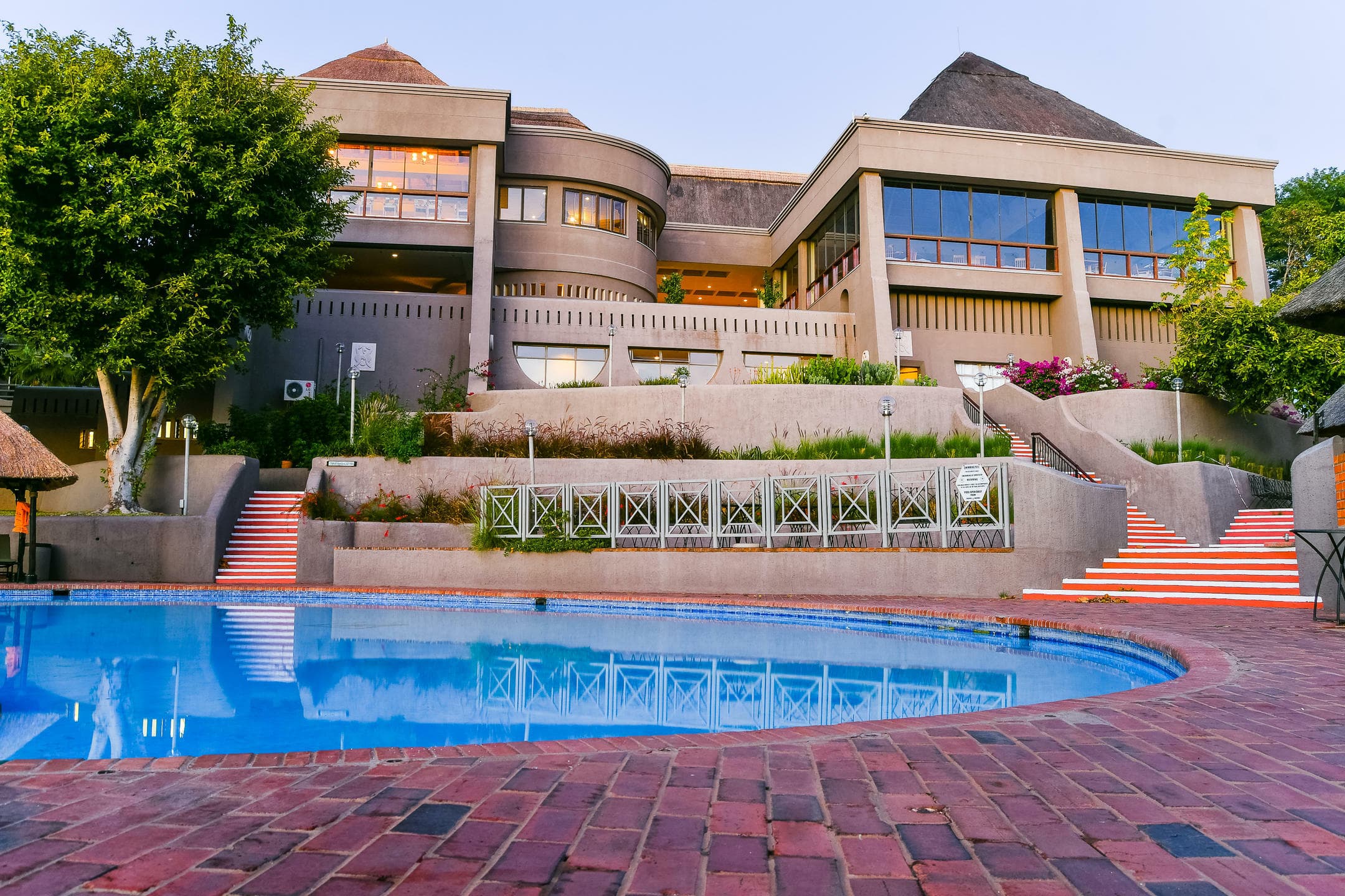 Elephant Hills Resort exterior overlooking the Zambezi